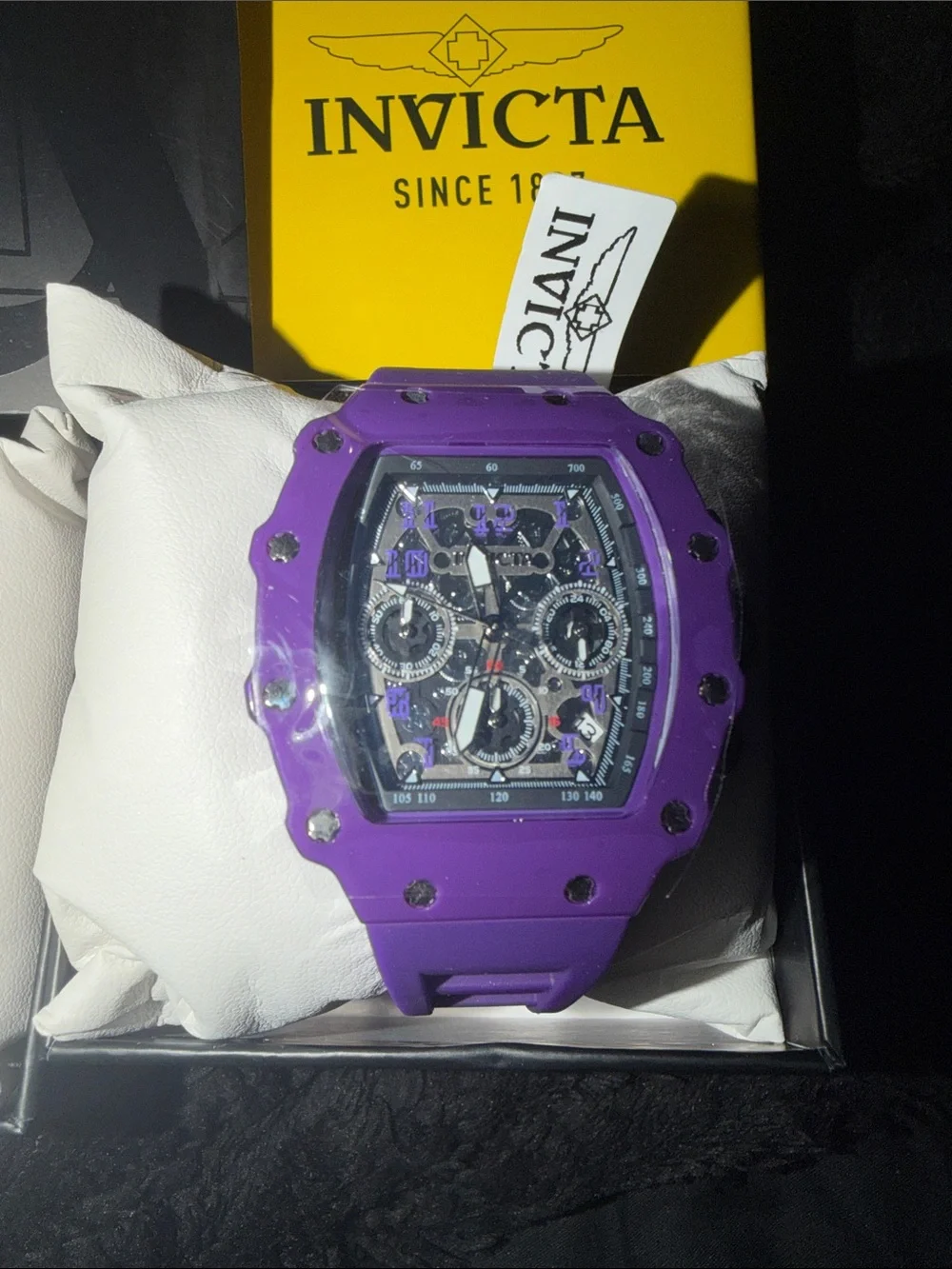 Invicta Ativa Light Blue or Purple Skeleton Dial Unisex Sport Watch-Authentic⌚️